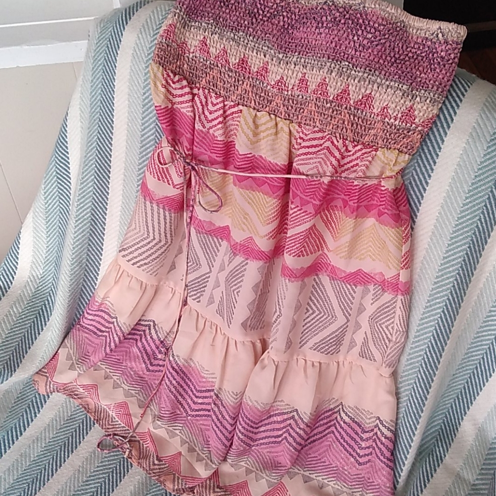 Strapless summer dress